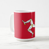 Triskelion Isle of man flagge Kaffeetasse (Vorderseite Links)