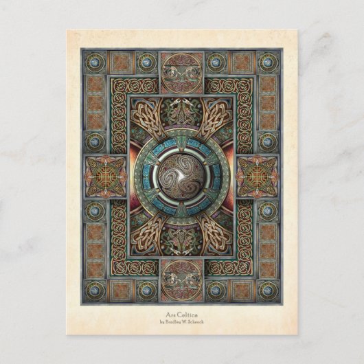 Triskelion Mandala II Postkarte (Vorderseite)