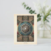 Triskelion Mandala Postcard Postkarte (Stehend Vorderseite)