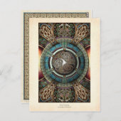 Triskelion Mandala Postcard Postkarte (Vorne/Hinten)