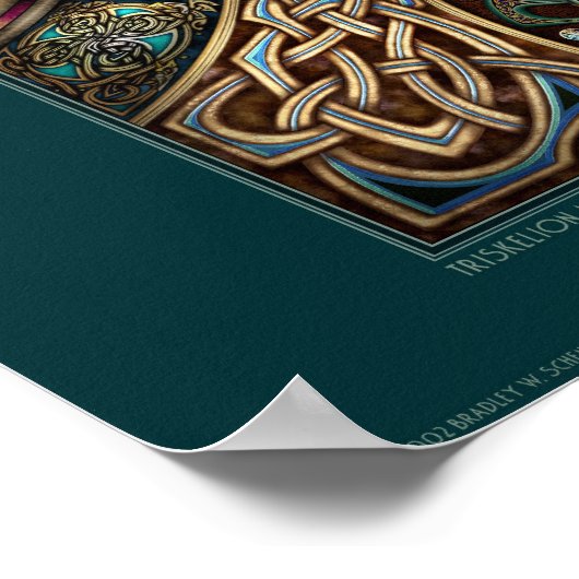 Triskelion Mandala Poster (16x20") (Ecke)