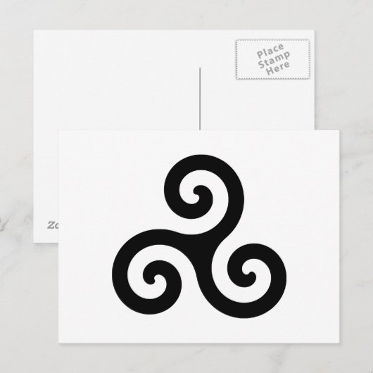 Triskelion Postkarte (Vorne/Hinten)