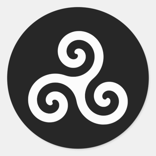 Triskelion Runder Aufkleber (Vorderseite)