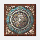 Triskelion Square Magnet (Vorne)