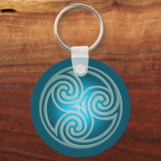Triskelion Symbol CC0346 Schlüsselanhänger (Vorderseite)