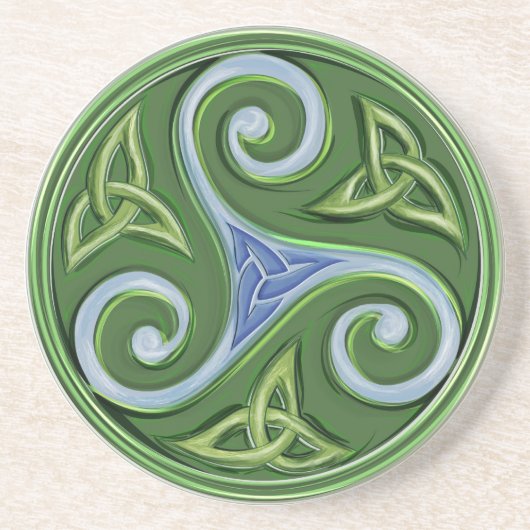 Triskelle Getränkeuntersetzer (Vorne)