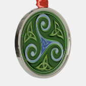 Triskelle Silbernes Ornament (Rechts)