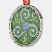 Triskelle Silbernes Ornament (Links)