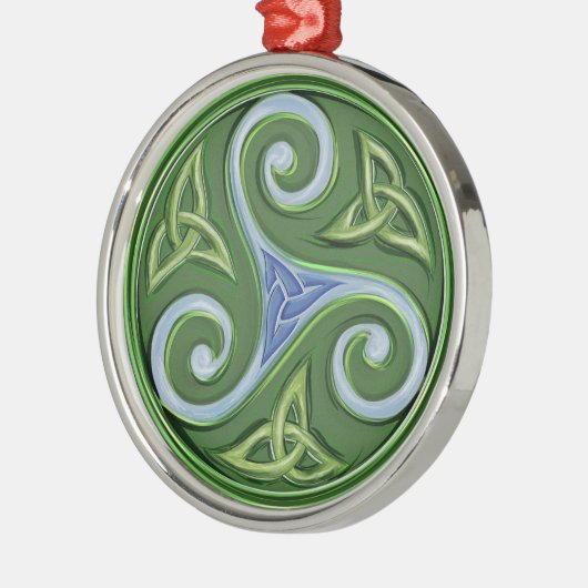Triskelle Silbernes Ornament (Links)