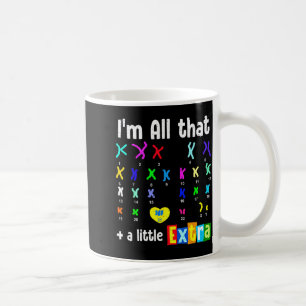 Trisomie 21 xx zusätzliches Chromosom Welt Down-Sy Kaffeetasse