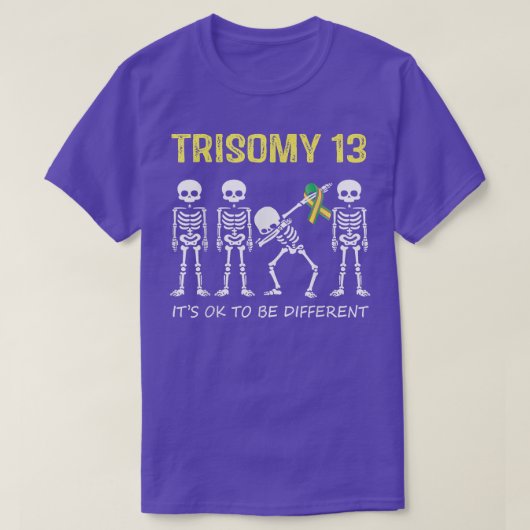 Trisomy 13 Shirt Dabbing Skelett Es ist gut, wenn  (Design vorne)