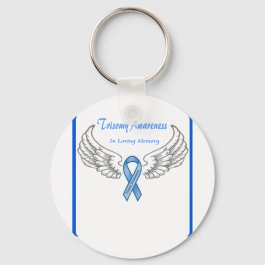 Trisomy 18 Anpassbar im Love Memory Schlüsselanhänger (Vorderseite)