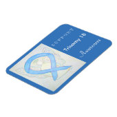 Trisomy 18 Awareness Ribbon Angel Magnet (Linke Seite)