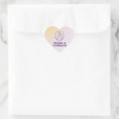 Trisomy 18 Foundation-Logo - Heart Sticker (Tasche)