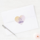 Trisomy 18 Foundation-Logo - Heart Sticker (Umschlag)