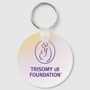Trisomy 18 Foundation-Logo - mehrfarbiger Schlüsse Schlüsselanhänger