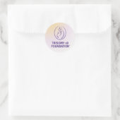 Trisomy 18 Foundation-Logo - Rundaufkleber Runder Aufkleber (Tasche)