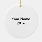 Trisomy 18 Weihnachtsdekoration Keramikornament (Hinten)