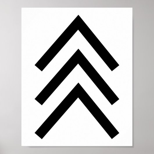 Trisomy 21 Down Syndrom Drei Chromosomenpfeile Poster (Vorne)