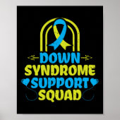 Trisomy 21 Down Syndrome Support Squad Ribbon Poster (Vorne)