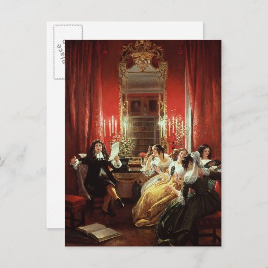 Trissotin Reading seinen Sonnet Postkarte (Vorne/Hinten)