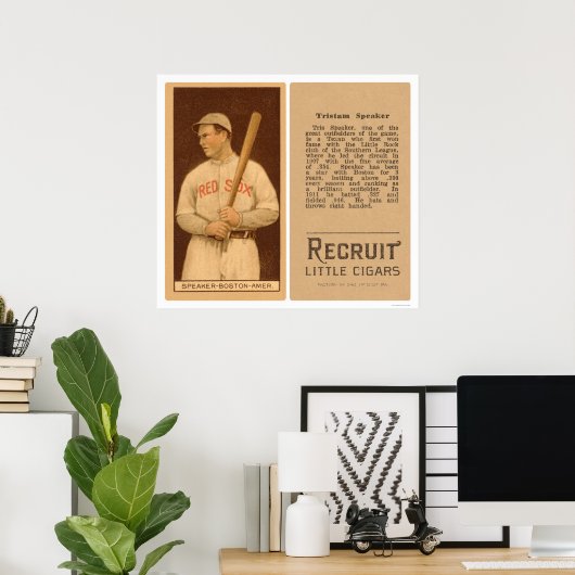 Tristam Lautsprecher Red Sox Baseball 1912 Poster (Heimbüro)