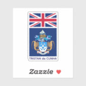 Tristan da Cunha Aufkleber (Blatt)