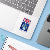 Tristan da Cunha Aufkleber (Laptop mit iPhone)