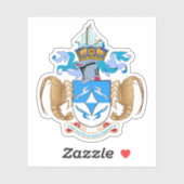 Tristan da Cunha coat of arms, British Overseas Aufkleber (Blatt)