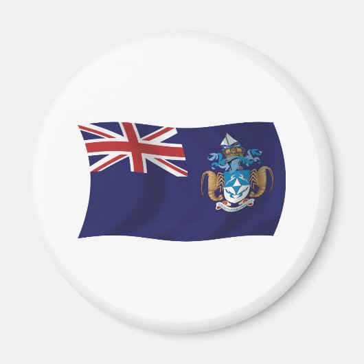 Tristan Da Cunha Flag Magnet (Vorne)