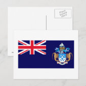 Tristan da Cunha Flag Postkarte (Vorne/Hinten)