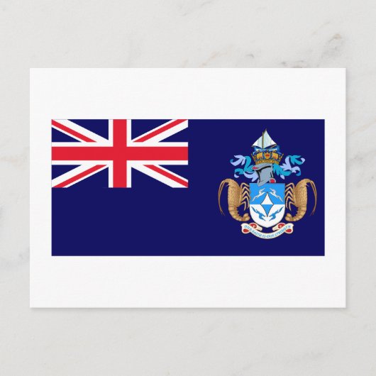 Tristan da Cunha Flag Postkarte (Vorderseite)