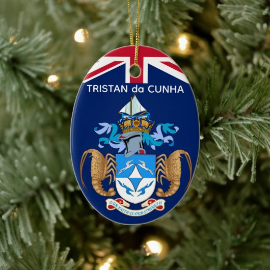 Tristan da Cunha Keramik Ornament (Baum)