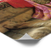 Tristan & Iseult von Edmund Leighton 1902 Poster (Ecke)