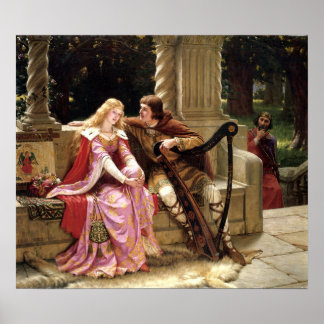 Tristan & Iseult von Edmund Leighton 1902 Poster