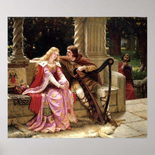 Tristan & Iseult von Edmund Leighton 1902 Poster (Vorne)