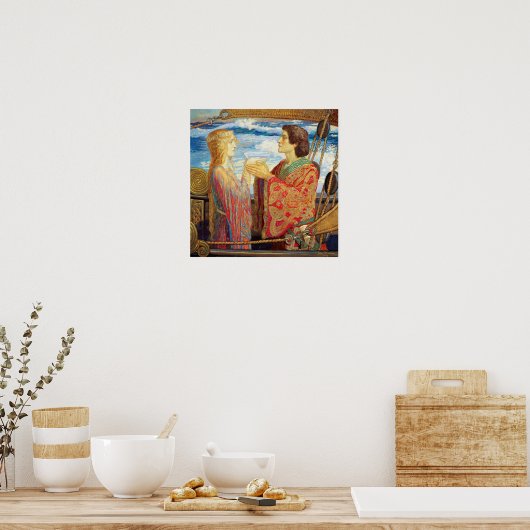 Tristan und Isolde, c. 1912 von John Duncan Poster (Küche)