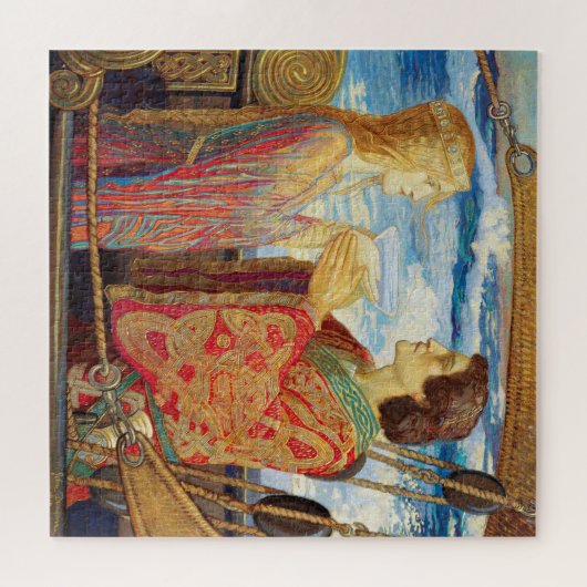Tristan und Isolde, c. 1912 von John Duncan Puzzle (Horizontal)