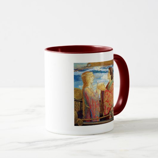 Tristan und Isolde, c. 1912 von John Duncan Tasse (VorderseiteRechts)