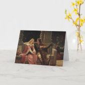 Tristan und Isolde, Edmund Blair Leighton, 1902 Karte (Gelbe Blume)