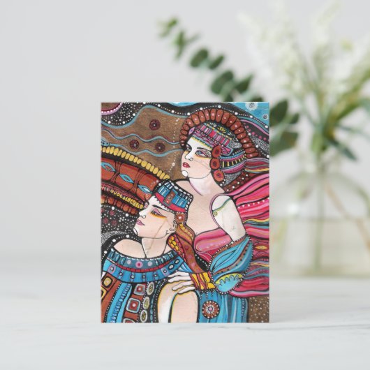 Tristan und Isolde - Eine Liebe Postkarte (Stehend Vorderseite)