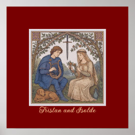Tristan und Isolde im Vintagen Stil Poster