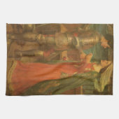 Tristan und Isolde von John William Waterhouse Küchentuch (Horizontal)