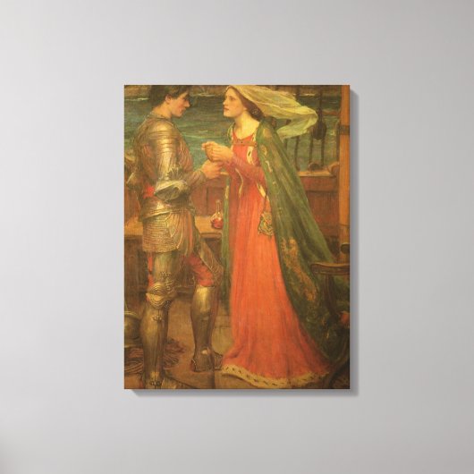 Tristan und Isolde von John William Waterhouse Leinwanddruck (Vorderseite)
