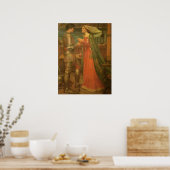 Tristan und Isolde von John William Waterhouse Poster (Küche)