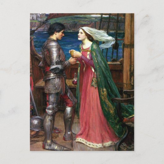 Tristan und Isolde von John William Waterhouse Postkarte (Vorderseite)