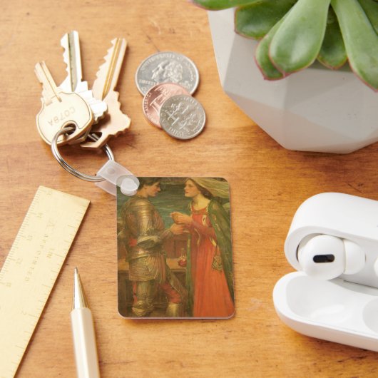 Tristan und Isolde von John William Waterhouse Schlüsselanhänger (Schreibtisch)