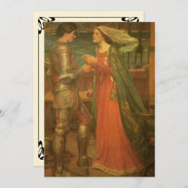 Tristan und Isolde von JW Waterhouse Wedding Einladung