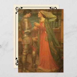 Tristan und Isolde von JW Waterhouse Wedding Einladung