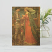 Tristan und Isolde von JW Waterhouse Wedding Save The Date (Stehend Vorderseite)